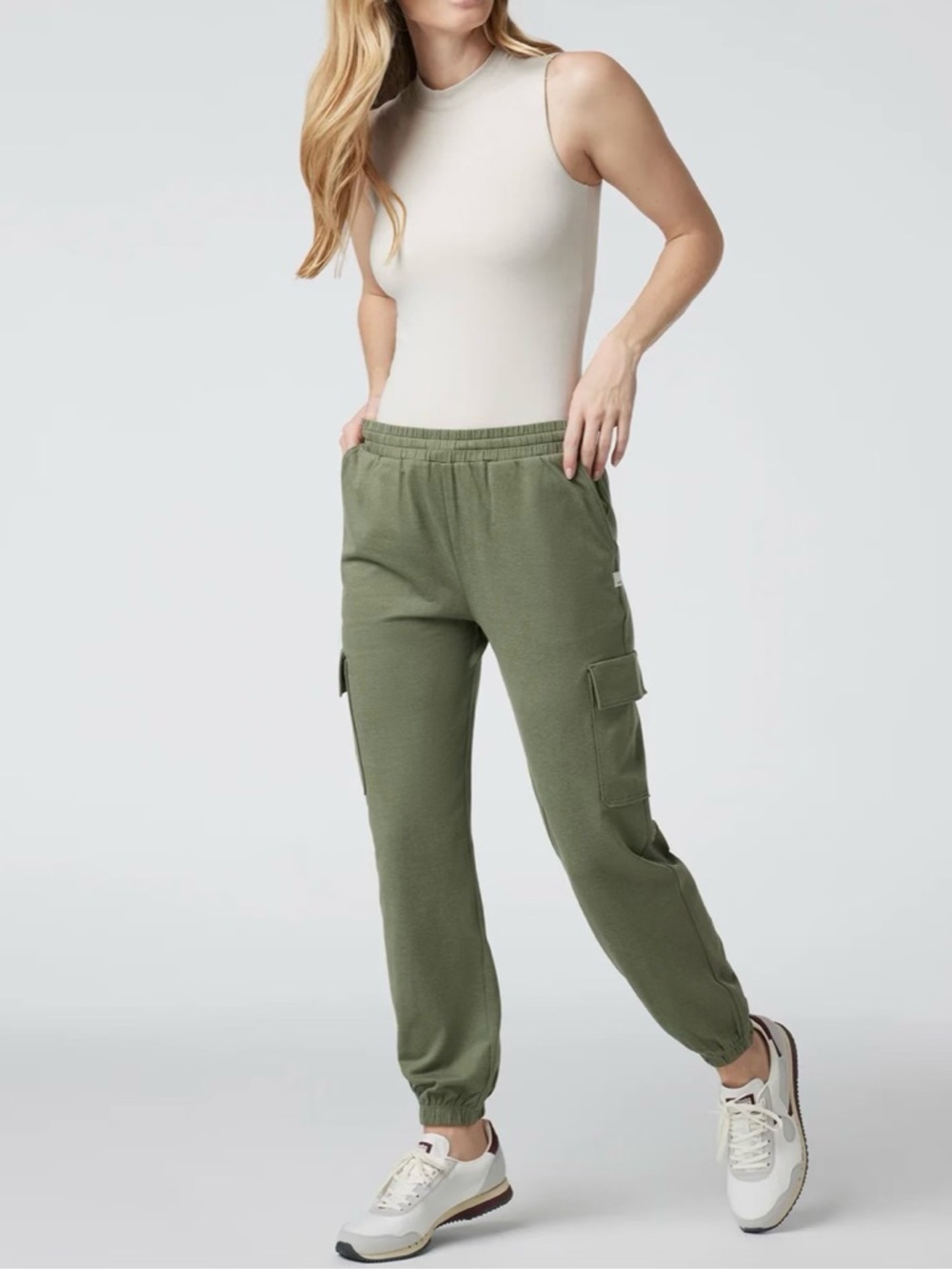 Vuori Halo Mock Neck Sleeveless Bodysuit - Picture 3 of 14
